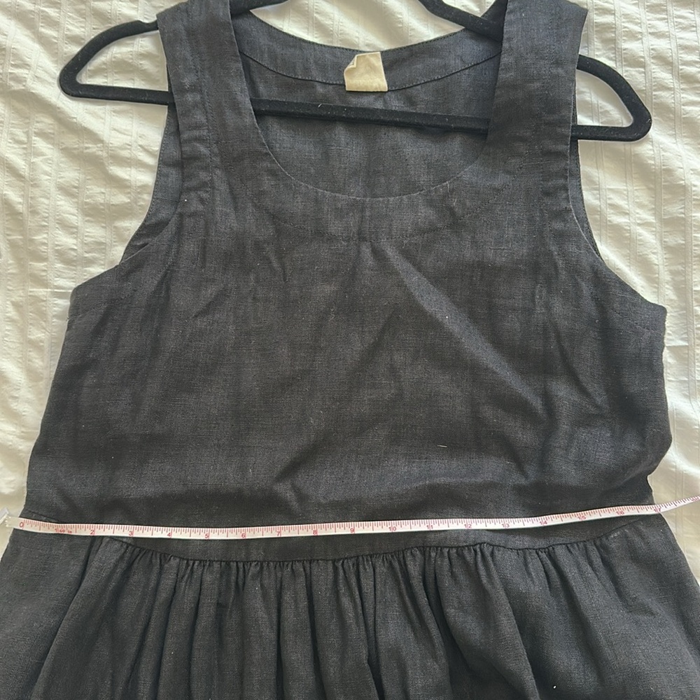 Black LinenBee Sleeveless Dress - Picture 4 of 5
